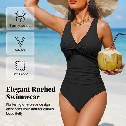 👙 Vyhlaďte břicho a zdůrazněte své křivky – Dámské jednodílné plavky s efektem modelace – Na dobírku ✨