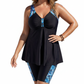 👙 Nejprodávanější dámský dvoudílný tankini set – áčkový střih, spodní díl jako šortky, vel. XL–6XL – Na dobírku 💪