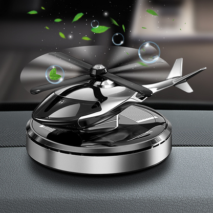 🚁 Solární osvěžovač vzduchu do auta ve tvaru vrtulníku – samonakládací vrtule, solární difuzér pro aromaterapii – platba na dobírku ✨