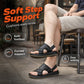 👞 Pánské kožené sandály s dvojím využitím – na pláž i do interiéru, protiskluzové, s uzavřenou špičkou – platba na dobírku ✨