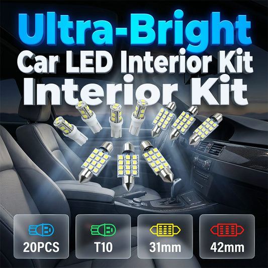 🚗 Sada 20 kusů LED osvětlení do interiéru auta – RGB, dálkové ovládání, USB – platba při převzetí ✨
