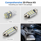 🚗 Sada 20 kusů LED osvětlení do interiéru auta – RGB, dálkové ovládání, USB – platba při převzetí ✨
