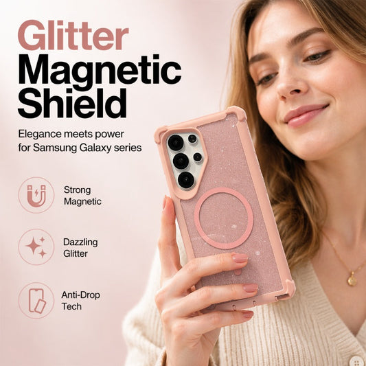 ✨ Lesklé magnetické pouzdro na telefon s glitry – ultratenké, kompatibilní s MagSafe, 3D lesk – platba na dobírku 💎